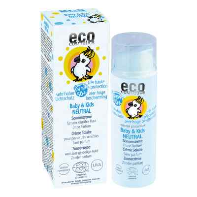 Baby/kinder Bio Sonnensch.lsf 50+ neut./o.Duft Cr. 50 ml von ECO Cosmetics GmbH & Co. KG PZN 10994361