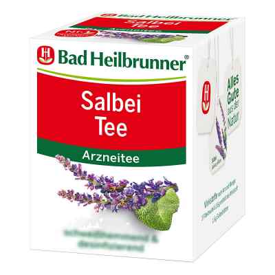 Bad Heilbrunner Salbei Tee Filterbeutel 8X1.6 g von Bad Heilbrunner Naturheilm.GmbH& PZN 12582131