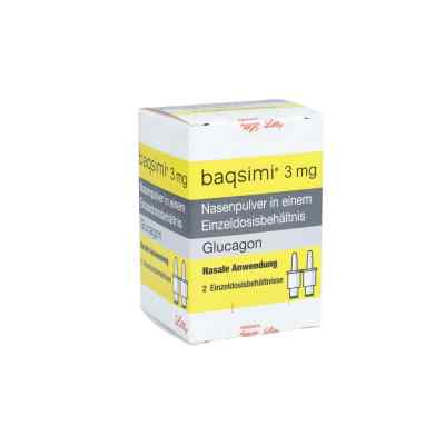 Baqsimi 3 mg Nasenpulver i.e.Einzeldosisbehältnis 2X3 mg von LILLY DEUTSCHLAND GmbH PZN 15999021