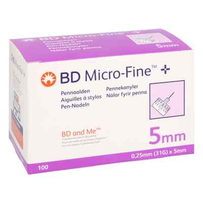 Bd Micro-fine+ Pen-nadeln 0,25x5 mm 100 stk von BB FARMA S.R.L. PZN 13579510