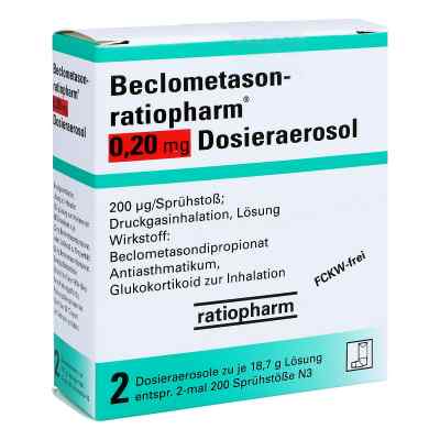Beclometason-ratiopharm 0,20mg 2 stk von ratiopharm GmbH PZN 01660299