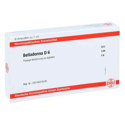 Belladonna D 6 Ampullen 8X1 ml von DHU-Arzneimittel GmbH & Co. KG PZN 11704431