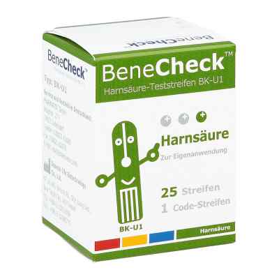 Benecheck Harnsäure-teststreifen Bk-u1 1X25 stk von PHARMADOC GmbH PZN 13906328