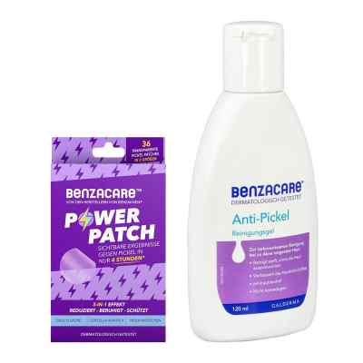 Benzacare Anti-Pickel Reinigungsgel + Power Patch gegen Pickel