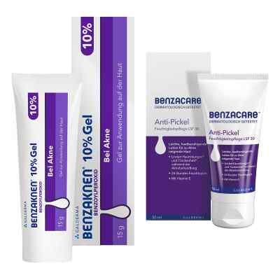 Benzaknen 10% + Benzacare Anti-Pickel Feuchtigkeitspflege LSF 30