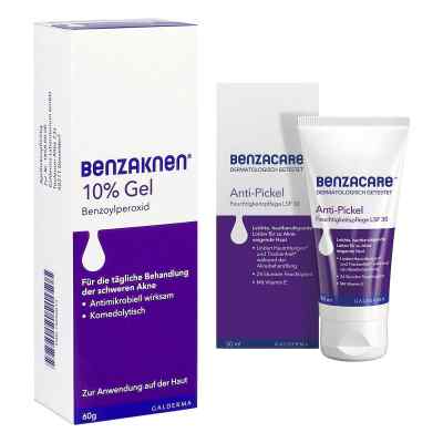 Benzaknen 10% + Benzacare Anti-Pickel Feuchtigkeitspflege LSF 30