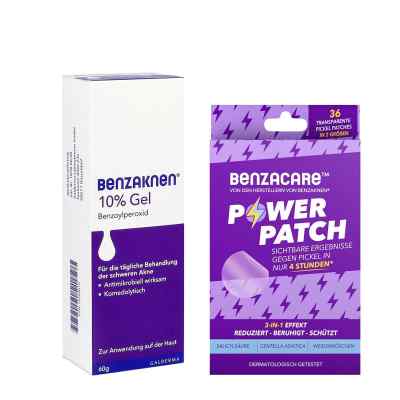 Benzaknen 10% + Benzacare Power Patch gegen Pickel