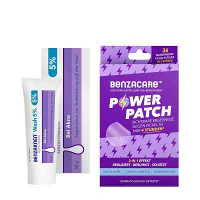 Benzaknen Wash 5% + Benzacare Power Patch gegen Pickel