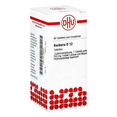 Berberis D12 Tabletten 80 stk von DHU-Arzneimittel GmbH & Co. KG PZN 02126426