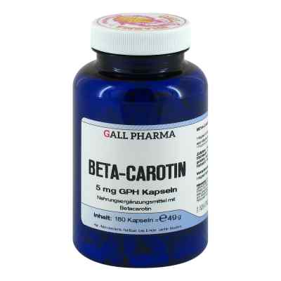 Beta Carotin 5 mg Kapseln 180 stk von GALL-PHARMA GmbH PZN 02139535