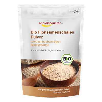 Bio Flohsamenschalen Pulver 100 g von Apologistics GmbH PZN 16860638
