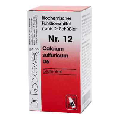 Biochemie 12 Calcium sulfuricum D6 Tabletten 200 stk von Dr.RECKEWEG & Co. GmbH PZN 03886702