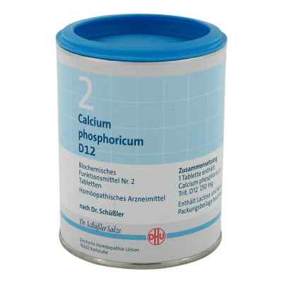Biochemie Dhu 2 Calcium phosphorus D12 Tabletten 1000 stk von DHU-Arzneimittel GmbH & Co. KG PZN 00273910
