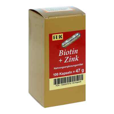 Biotin+zink Kapseln 100 stk von FBK-Pharma GmbH PZN 16363578