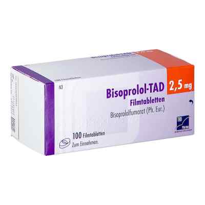 Bisoprolol-TAD 2,5mg 100 stk von TAD Pharma GmbH PZN 10183964