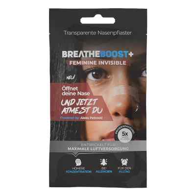 Breatheboost+ Feminine Invisible Nasenpflaster Transparent Probe