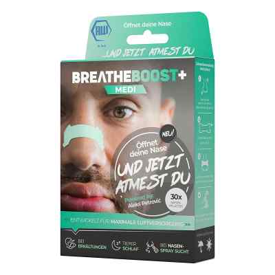 Breatheboost+ Medi Nasenpflaster mit Menthol Box 
