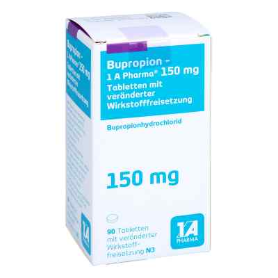 Bupropion-1a Pharma 150 Mg Tab.m.verä.wst.-frs. 90 stk von 1 A Pharma GmbH PZN 13197398