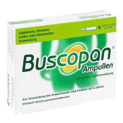 Buscopan Injektionslösung 5X1 ml von Sanofi-Aventis Deutschland GmbH  PZN 03517212