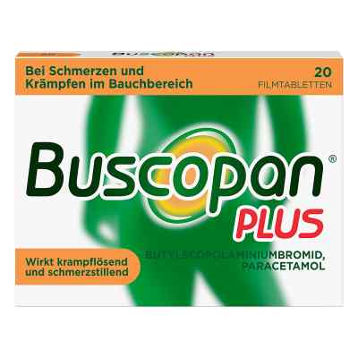 Buscopan Plus bei Bauchschmerzen und Bauchkrämpfen 20 stk von A. Nattermann & Cie GmbH PZN 02483617