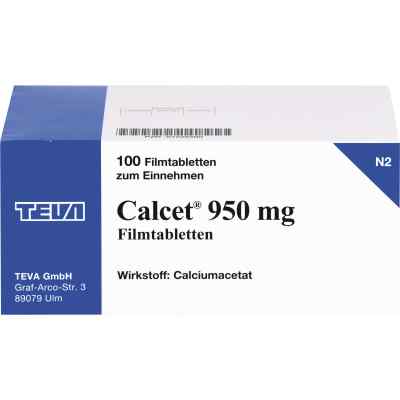 Calcet 950 mg Filmtabletten 100 stk von Teva GmbH PZN 07226500