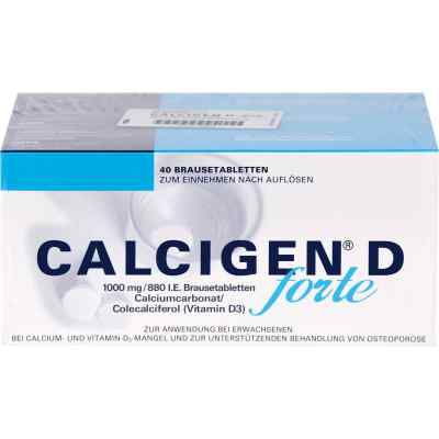 Calcigen D forte 1000 mg/880 I.e. Brausetabletten 120 stk von MEDA Pharma GmbH & Co.KG PZN 07770020
