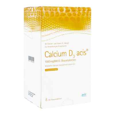Calcium D3 acis 1000mg/880 internationale Einheiten 100 stk von acis Arzneimittel GmbH PZN 02842720