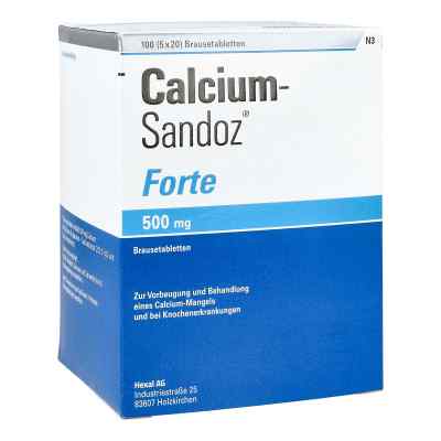 Calcium-Sandoz® Forte Brausetabletten 5X20 stk von Hexal AG PZN 00169650