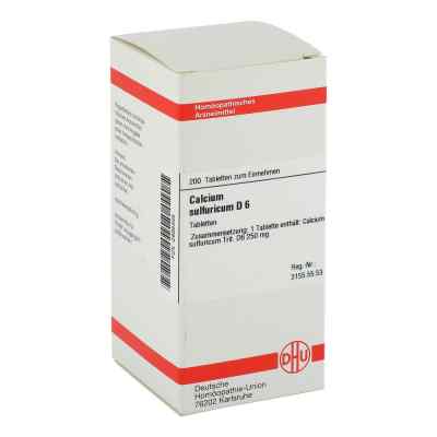 Calcium Sulfuricum D6 Tabletten 200 stk von DHU-Arzneimittel GmbH & Co. KG PZN 02895395