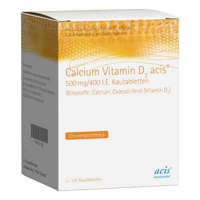 Calcium Vitamin D3 acis 500mg/400 internationale Einheiten