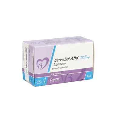 Carvedilol Atid 12,5 mg Tabletten 100 stk von Dexcel Pharma GmbH PZN 00622641