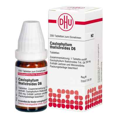 Caulophyllum Thalictroides D6 Tabletten 200 stk von DHU-Arzneimittel GmbH & Co. KG PZN 04211136
