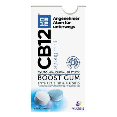 CB12 Boost Strong Mint: Zuckerfreie Kaugummis gegen Mundgeruch 10 stk von Viatris Healthcare GmbH PZN 17442127