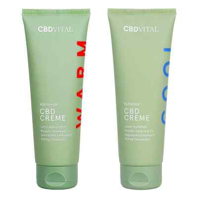 CBD VITAL Wärmende CBD Creme + Kühlende CBD Creme 