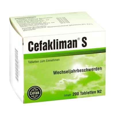 Cefakliman S Tabletten 200 stk von Cefak KG PZN 04041361