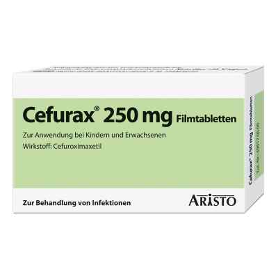 Cefurax 250 mg Filmtabletten 14 stk von Aristo Pharma GmbH PZN 07701869