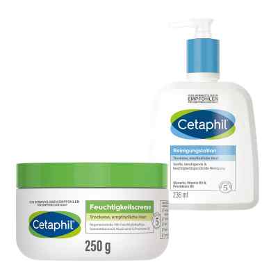Cetaphil Feuchtigkeitscreme + Reinigungslotion