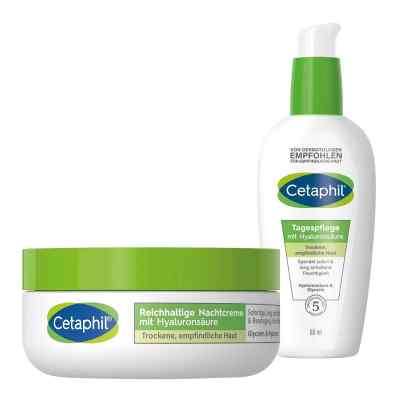 Cetaphil Tagespflege mit Hyaluronsäure + Reichhaltige Nachtcreme