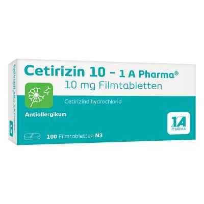 Cetirizin 10 - 1 A Pharma® Filmtabletten