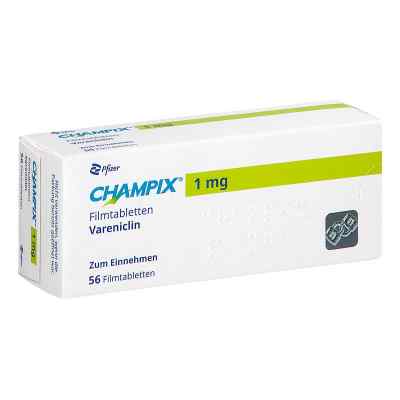 Champix 1 Mg Filmtabletten Folgepackung 56 stk von Pfizer Pharma GmbH PZN 19142346