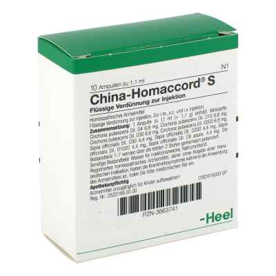 China Homaccord S Ampullen 10 stk von Biologische Heilmittel Heel GmbH PZN 03663741