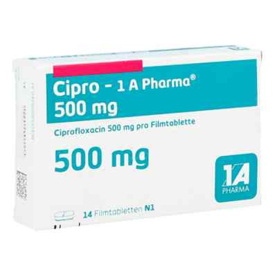 Cipro-1A Pharma 500mg 14 stk von 1 A Pharma GmbH PZN 00819183