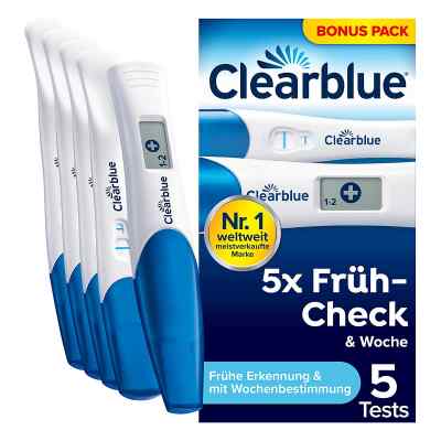 Clearblue Schwangerschaftstest Multicheck 4+1 Urin