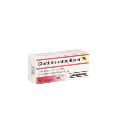Clonidin-ratiopharm 75 Tabletten 20 stk von ratiopharm GmbH PZN 09722686