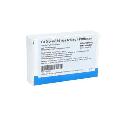 Codiovan 80 mg/12,5 mg Filmtabletten 98 stk von Pharma Gerke Arzneimittelvertrie PZN 05030709