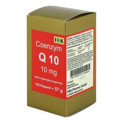 Coenzym Q10 10 mg Kapseln 120 stk von FBK-Pharma GmbH PZN 14058173