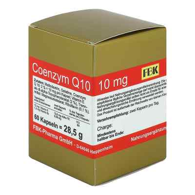 Coenzym Q10 10 mg Kapseln 60 stk von FBK-Pharma GmbH PZN 14058167