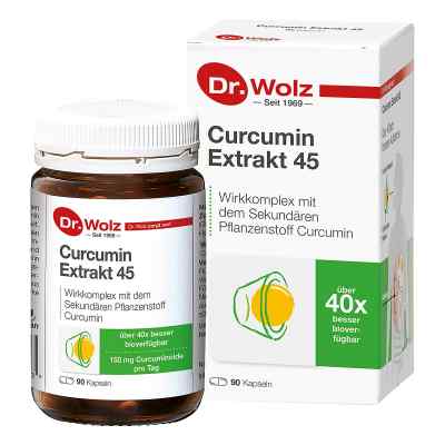 Curcumin Extrakt 45 Doktor wolz Kapseln 90 stk von Dr. Wolz Zell GmbH PZN 10793390