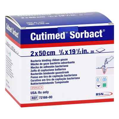 Cutimed Sorbact Tamponaden 2x50 cm 20 stk von ToRa Pharma GmbH PZN 11660461