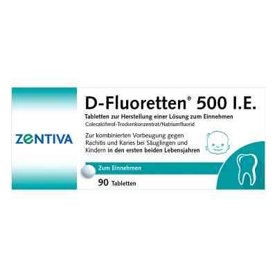 D-Fluoretten 500 internationale Einheiten 90 stk von Zentiva Pharma GmbH PZN 01610137